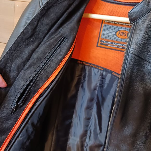 NWOT AUTHENTIC MOTORCYCLE Unisex Jacket w/thinsulate liner FIRST CLASSICS Sz S - Picture 15 of 15